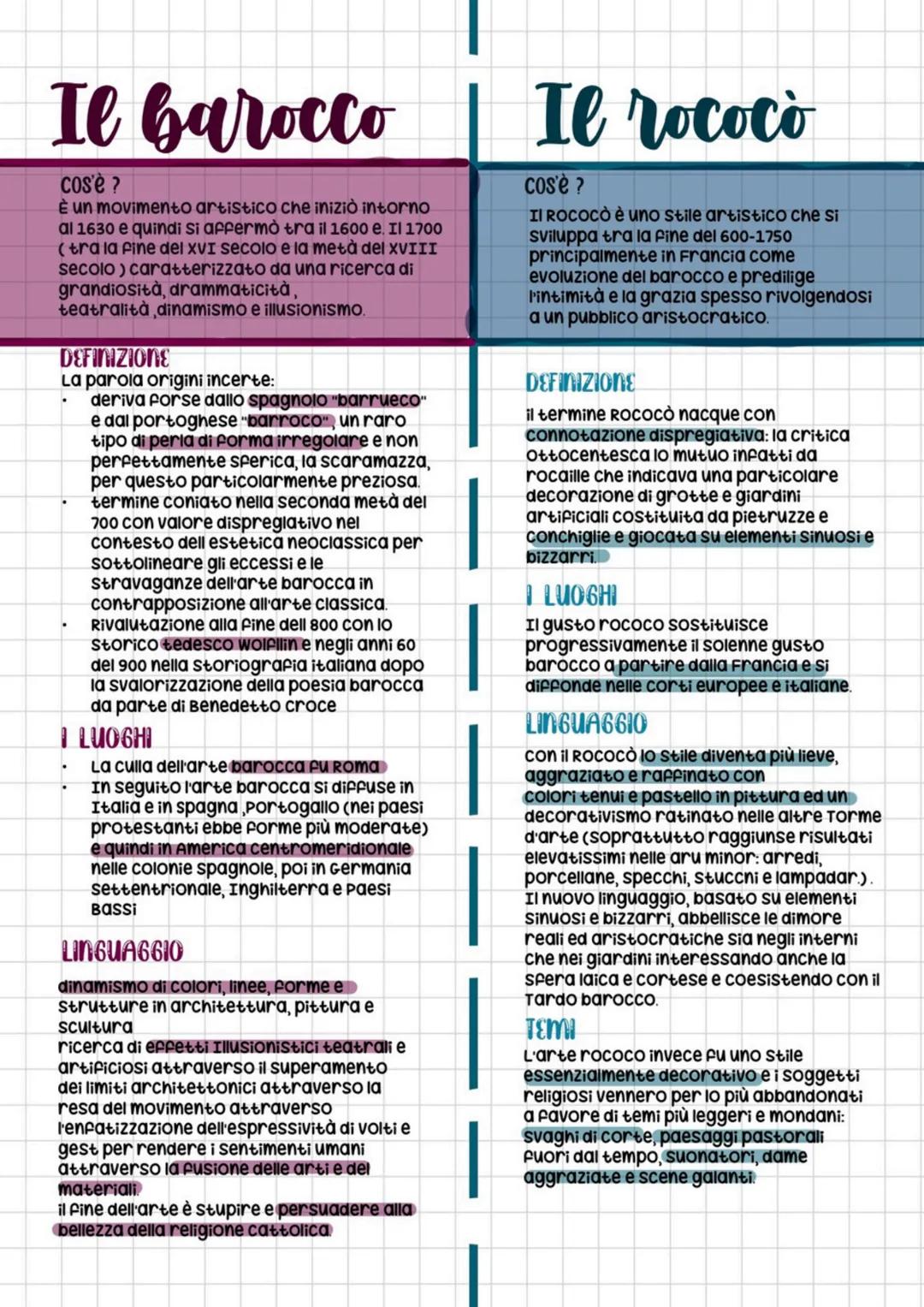 # Il barocco Il rococo
cos'è?
è un movimento artistico che iniziò intorno
al 1630 e quindi si affermò tra il 1600 e. Il 1700
(tra la fine