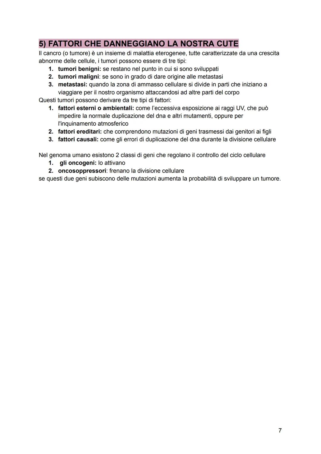 # 1) I TESSUTI
Tutto il nostro corpo deriva da una sola ed unica cellula lo zigote che poi si dividerà
ripetutamente e formerà altre cellul