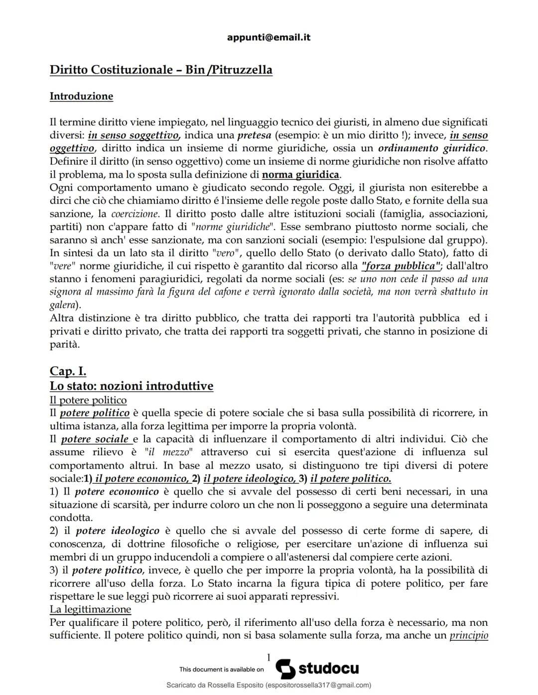 studocu
Diritto Costituzionale Bin Pitruzzella
Diritto costituzionale (Università degli Studi di Napoli Federico II)
Scansiona per aprire su