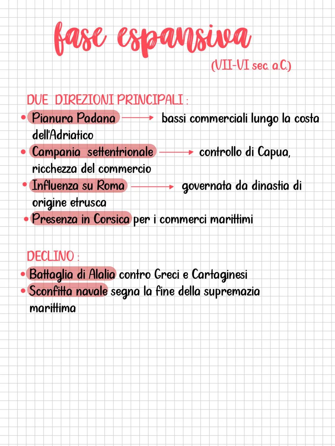 # Etruschi
* VIII sec. a.C.: nascita di numerose città
indipendenti in Toscana, Umbria e Lazio
* Città etrusche = autonome politicament
