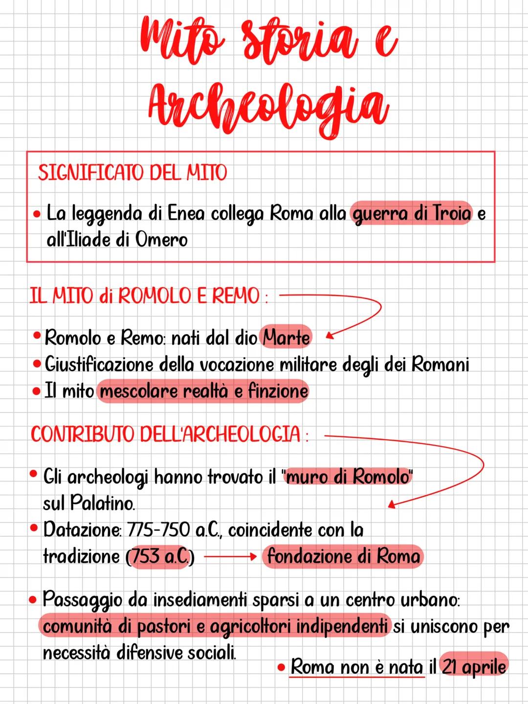 # origini di Roma
(21 aprile)
Le colline di Roma offrivano vantaggi per l'insediamento:-
- Difesa naturale
- Vicinanza all'acqua e al mare
-