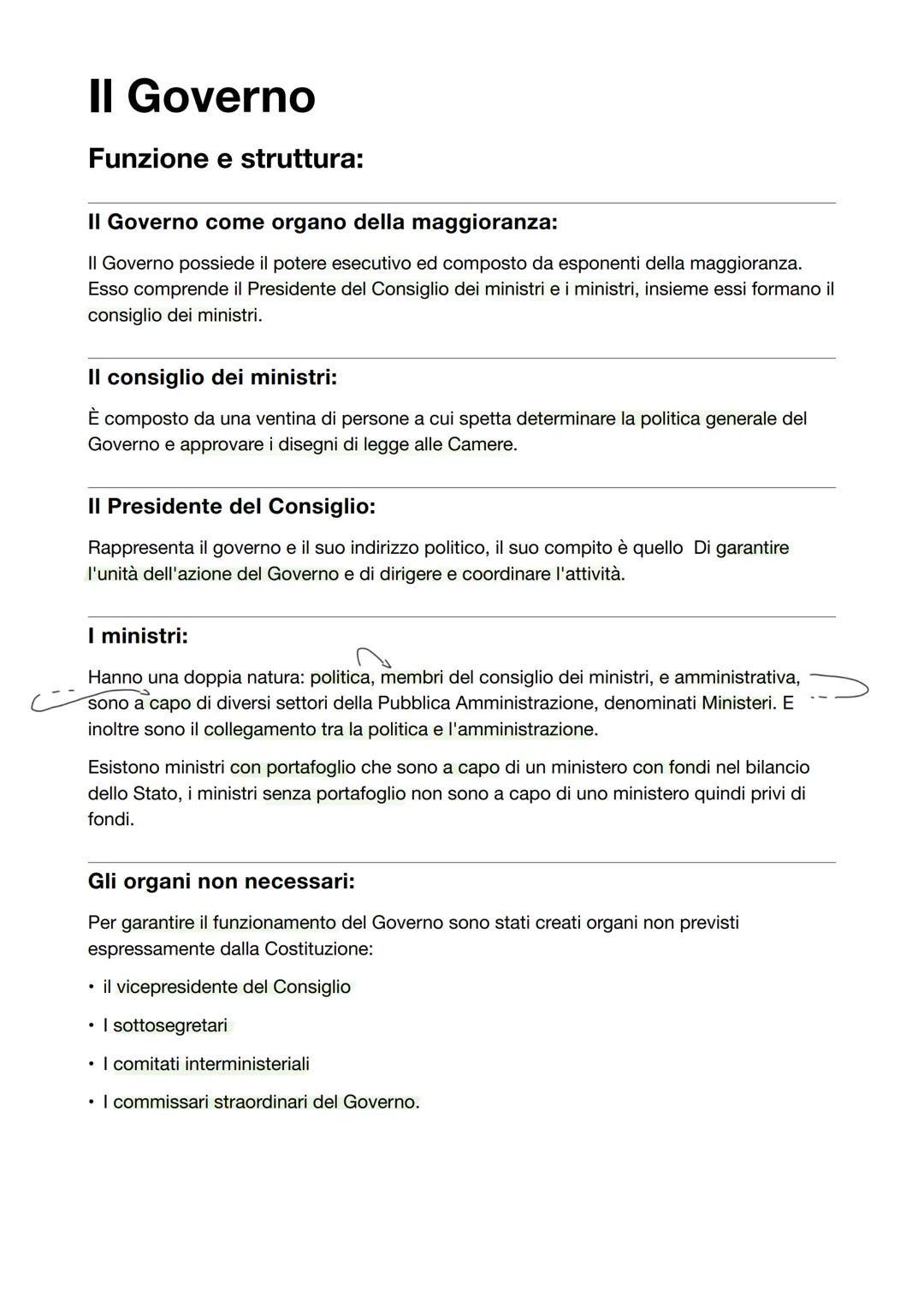 # Forme di governo ed Elezioni
Forma di governo:
È l'insieme degli organi costituzionali che sono: il Parlamento, il Governo, il President
