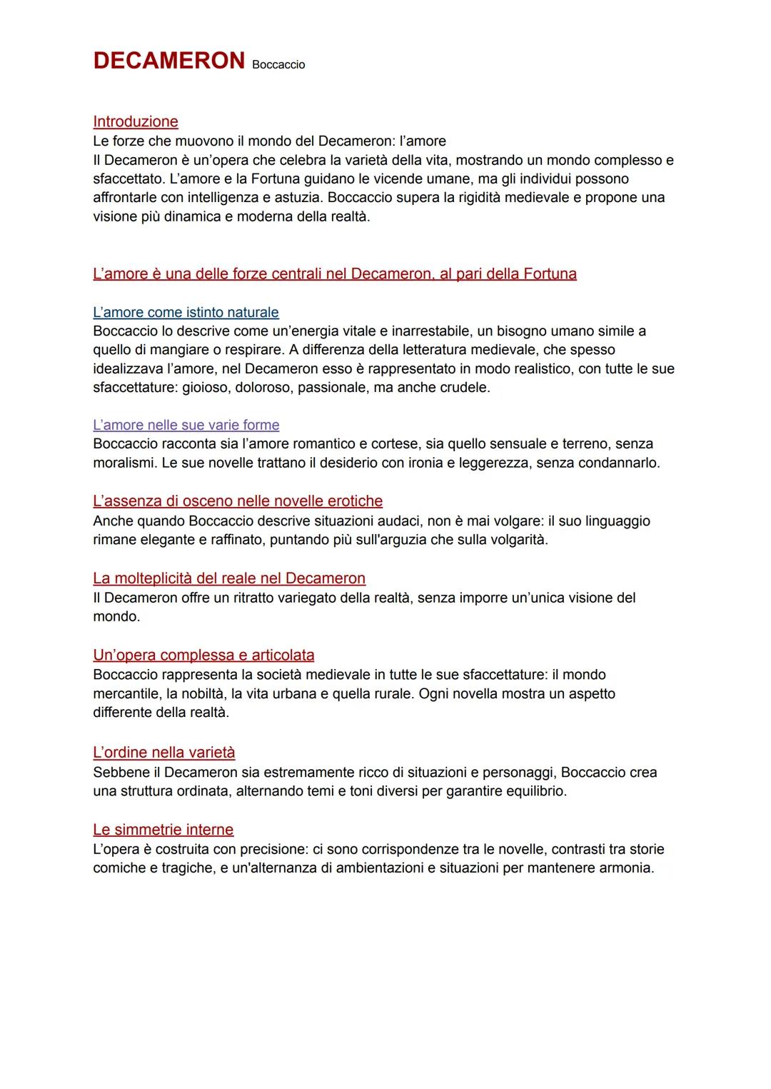 # DECAMERON Boccaccio
Il Decameron è una raccolta di cento novelle, scritta tra il 1348 e il 1353. L'opera è incominciata da una storia pri
