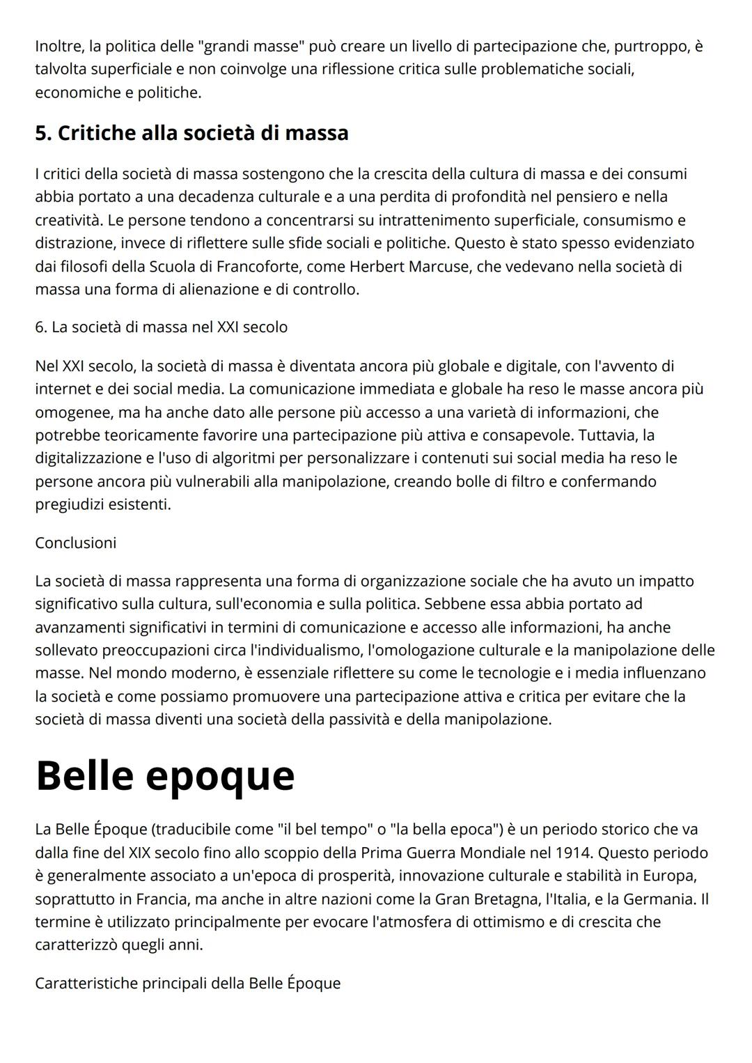 # Società di massa
La società di massa è un concetto sociologico che si riferisce alla struttura sociale e culturale che
si sviluppa quando