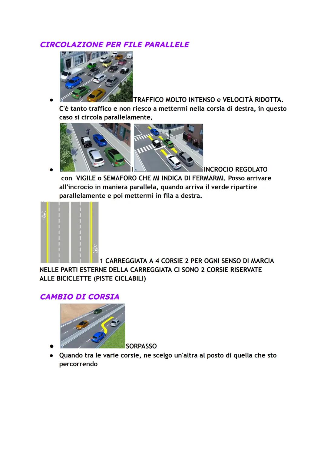 # POSIZIONE DEI VEICOLI SULLA
CARREGGIATA, SVOLTE E MANOVRE VARIE
CIRCOLARE IN PROSSIMITÀ DEL MARGINE DESTRO
5103
CARREGGIATA A 2 CORSIE