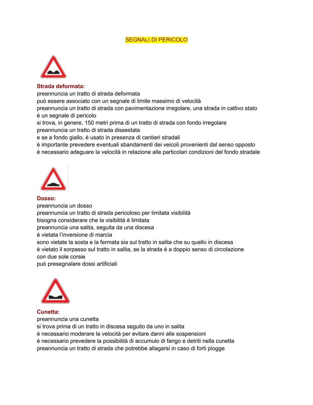 # ARGOMENTI RIGUARDANTI LA
# PATENTE La strada può essere a senso unico o a doppio senso di circolazione ed essere suddivisa in
carreggiate