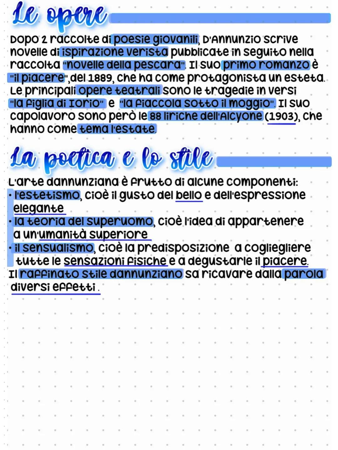 # Gabriele D'Annunzio
La vita
Gabriele D'Annunzio nasce a Pescara nel 1863 e studia
lettere al liceo di Prato. Nel 1881 Si trasferisce a R