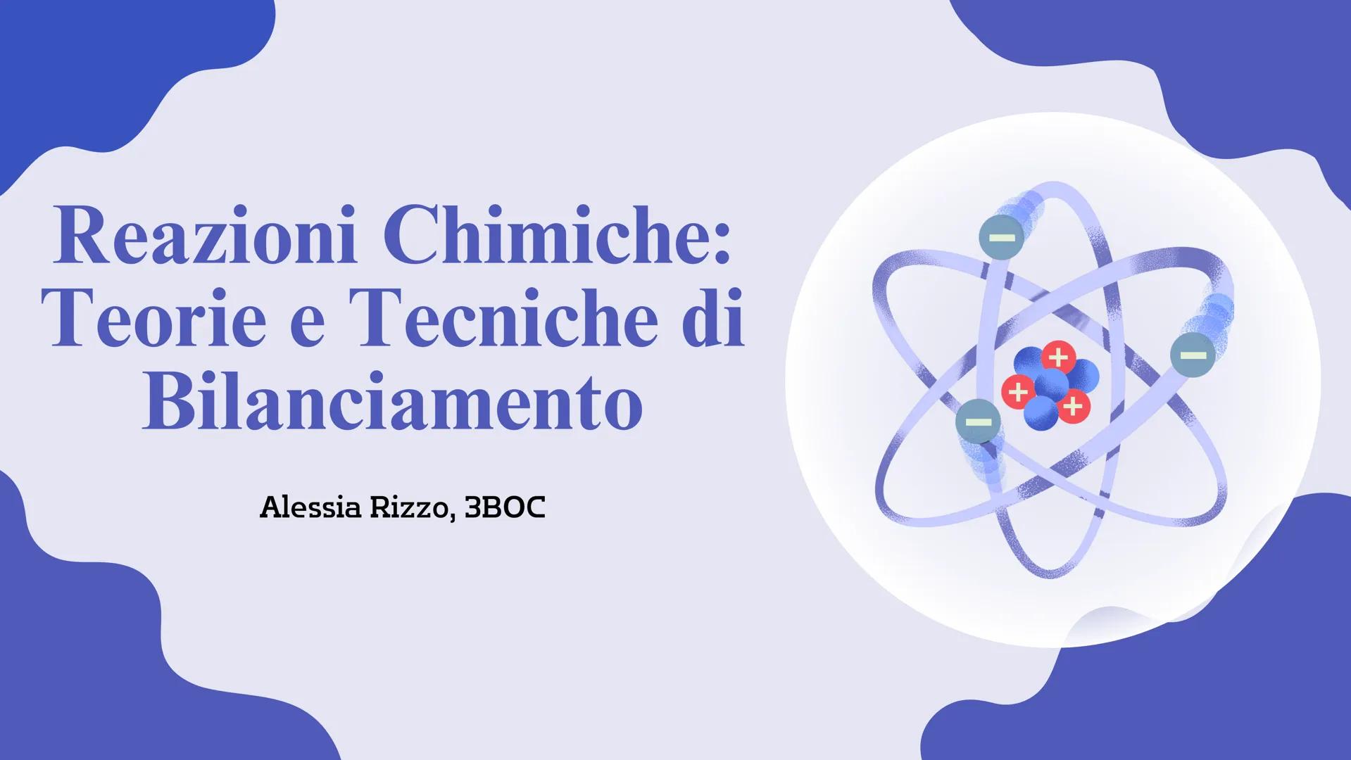 # Reazioni Chimiche:
Teorie e Tecniche di
Bilanciamento
Alessia Rizzo, 3BOC Il numero di
ossidazione
Il numero di ossidazione (n.o.)
rappre