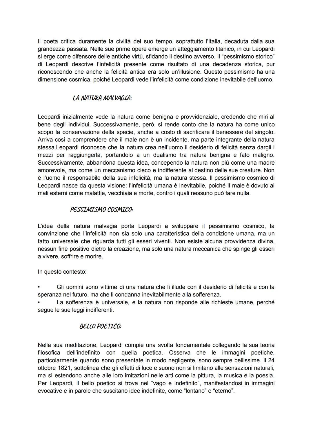 # LEOPARDI LA VITA
Giacomo Leopardi nacque il 29 giugno 1798 a Recanati, nelle Marche, primogenito di una
famiglia nobile ma in difficili c