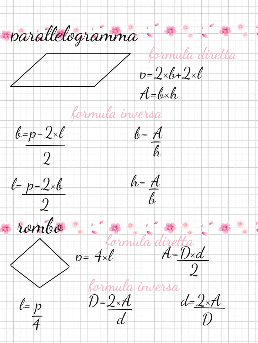 # formulario di
# geometria
quadrato
formula diretta
perimetro=4xl
formula inversa
lato=p
4
area= (2
lato= VA
rettangolo
Kormula d