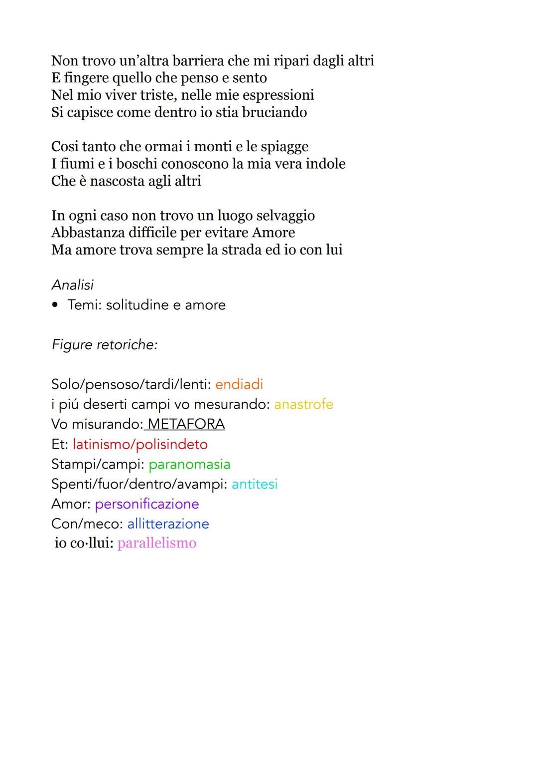 # POESIE PETRARCA E ANALISI
"Voi che ascoltate in rime sparse il suono"
È un sonetto (il 366°) del Canzoniere composto da 2 quartine e 2
t