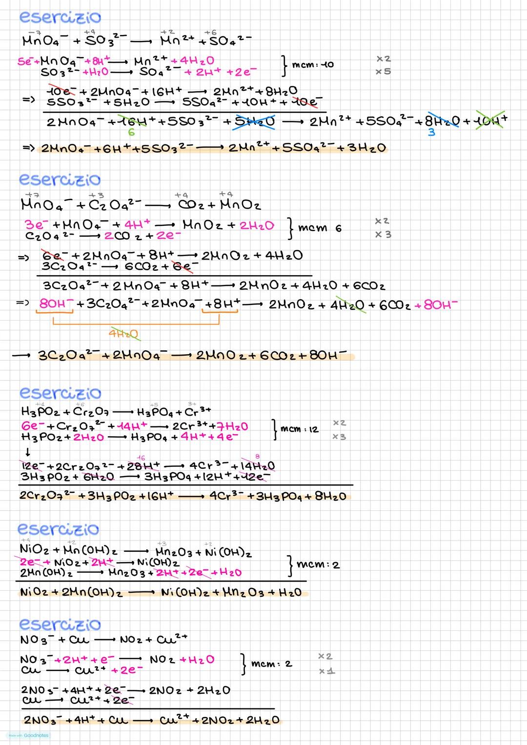 REAZIONI REDOX
tipologia di reazioni in cui gli elementi modificano il proprio stato di ossidazione: un elemento
acquista elettroni, mentre