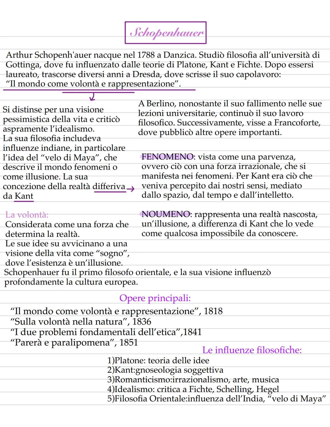 Schopenhauer,filosofia