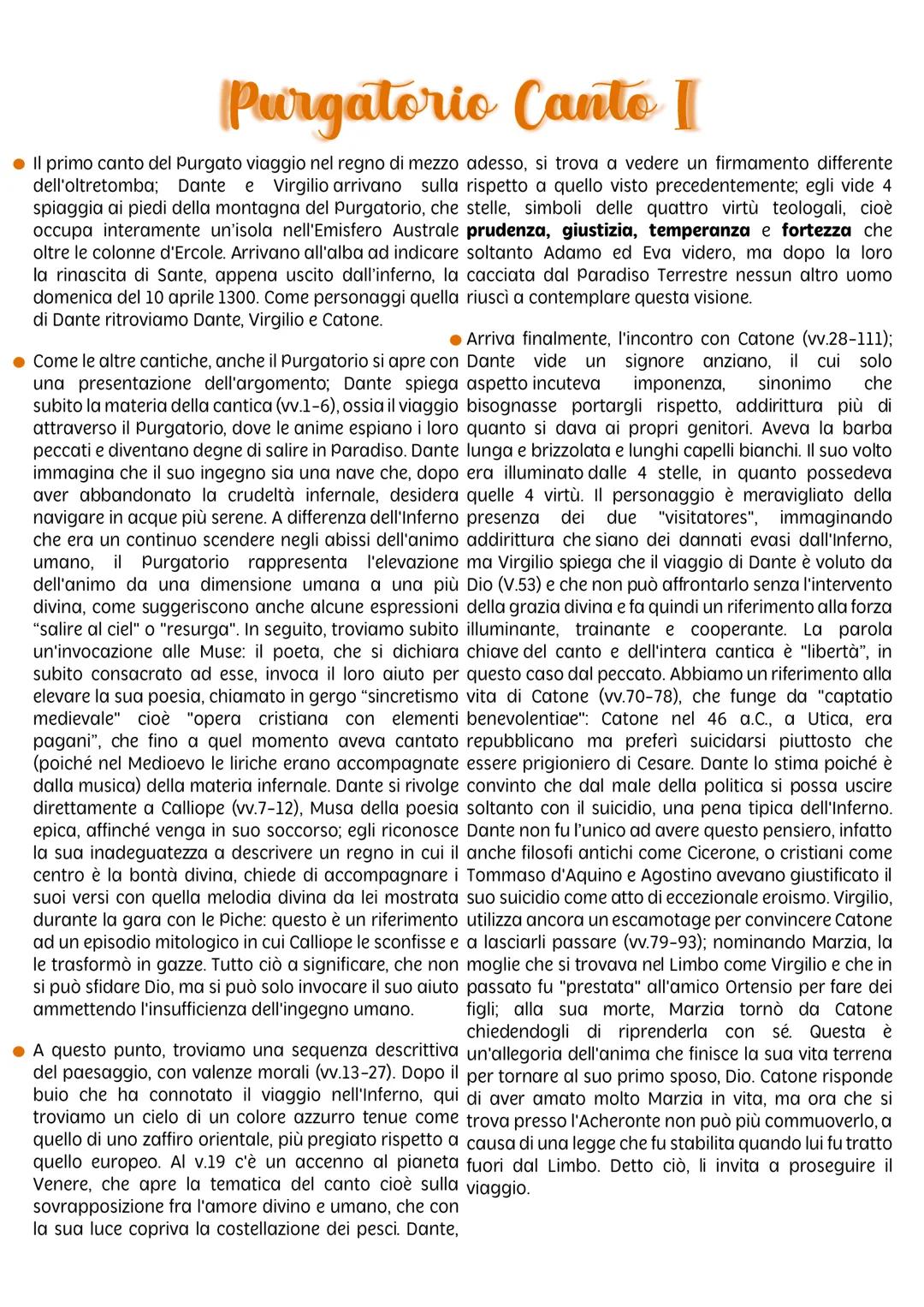 # Purgatorio Canto I
• Il primo canto del Purgato viaggio nel regno di mezzo adesso, si trova a vedere un firmamento differente
dell'oltret
