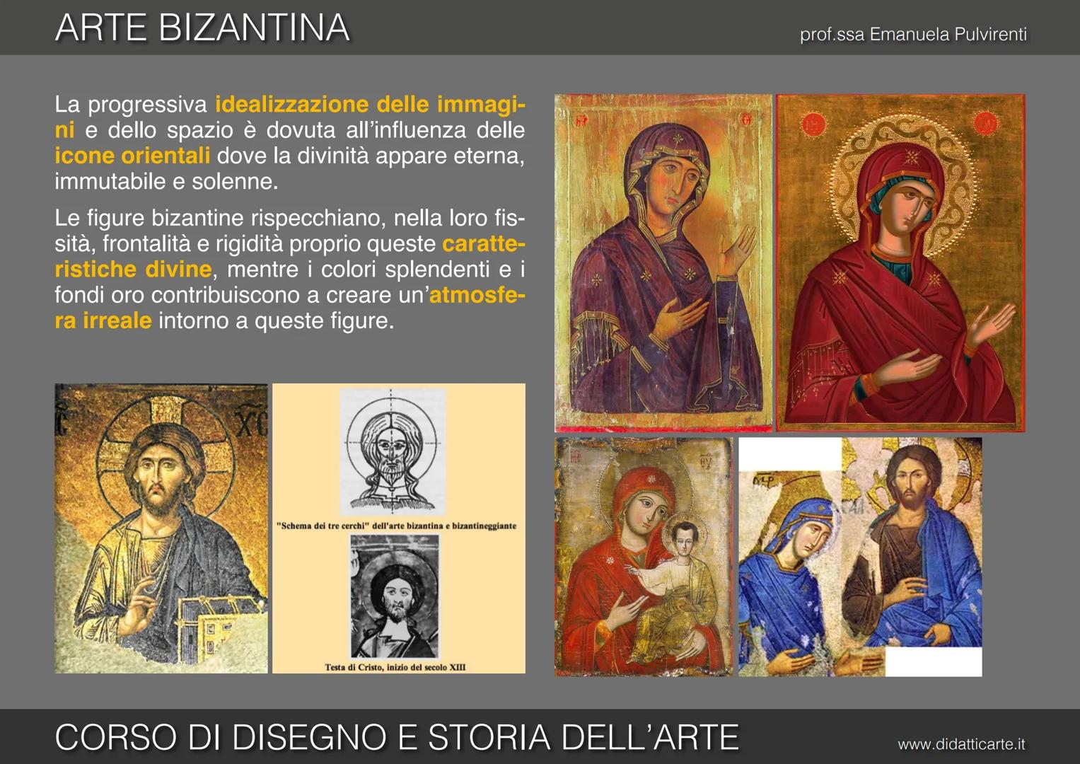 8-b. ARTE BIZANTINA
prof.ssa Emanuela Pulvirenti
CORSO DI DISEGNO E STORIA DELL'ARTE
www.didatticarte.it ARTE BIZANTINA
L'ARTE BIΖΑΝΤΙΝΑ
pro