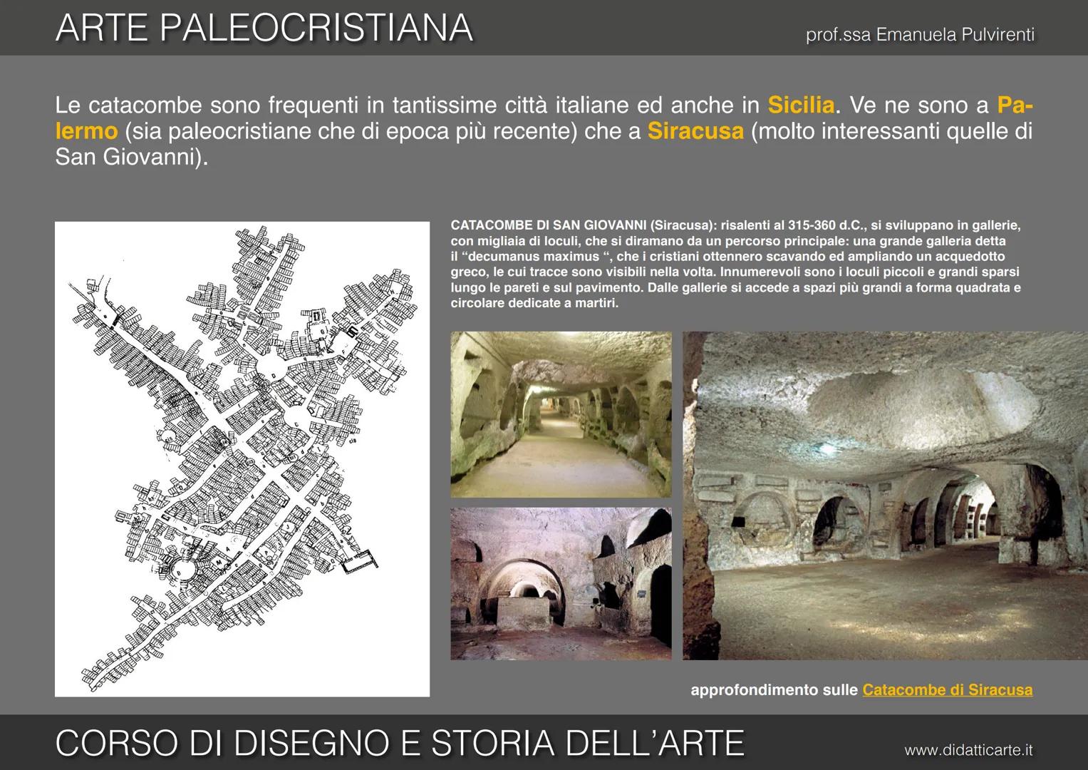 ARTE PALEOCRISTIANA
prof.ssa Emanuela Pulvirenti
8-a. ARTE PALEOCRISTIANA
CORSO DI DISEGNO E STORIA DELL'ARTE
www.didatticarte.it ARTE PALEO