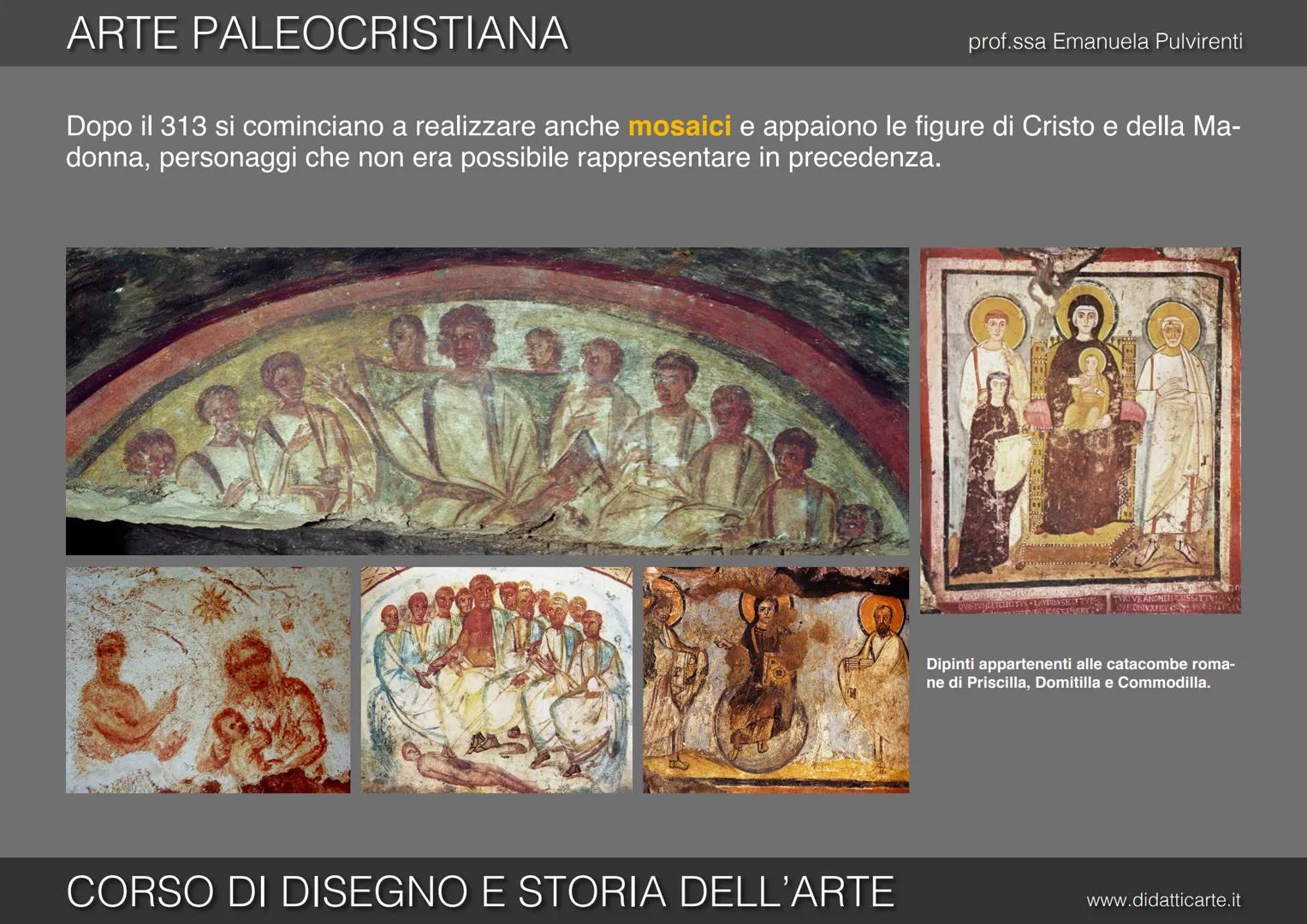 ARTE PALEOCRISTIANA
prof.ssa Emanuela Pulvirenti
8-a. ARTE PALEOCRISTIANA
CORSO DI DISEGNO E STORIA DELL'ARTE
www.didatticarte.it ARTE PALEO