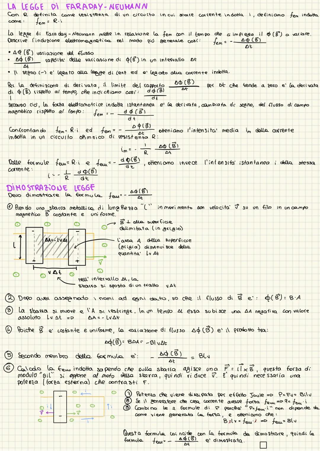 GLI ESPERIMENTI DI FARADAY
Constato che per mettere in circolazione della corrente in un solenoide, e' necessario che una calamita si muova