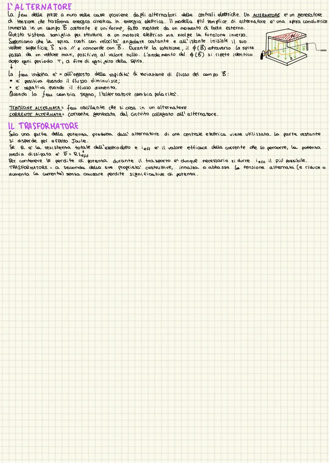 GLI ESPERIMENTI DI FARADAY
Constato che per mettere in circolazione della corrente in un solenoide, e' necessario che una calamita si muova