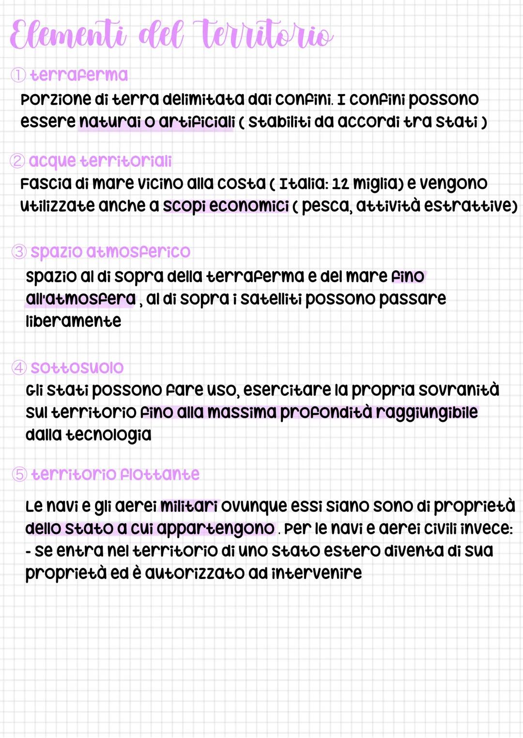 lo stato
È un ente politico e giuridico che esercita la propria sovranità
su un popolo che risiede su un determinato territorio.
gli element
