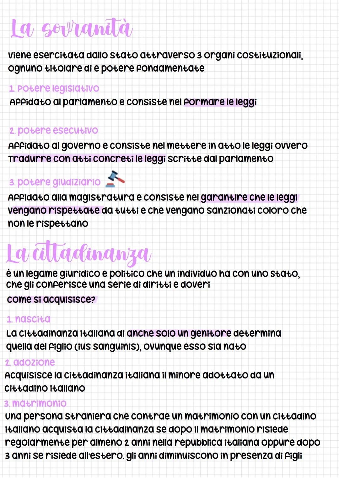 lo stato
È un ente politico e giuridico che esercita la propria sovranità
su un popolo che risiede su un determinato territorio.
gli element