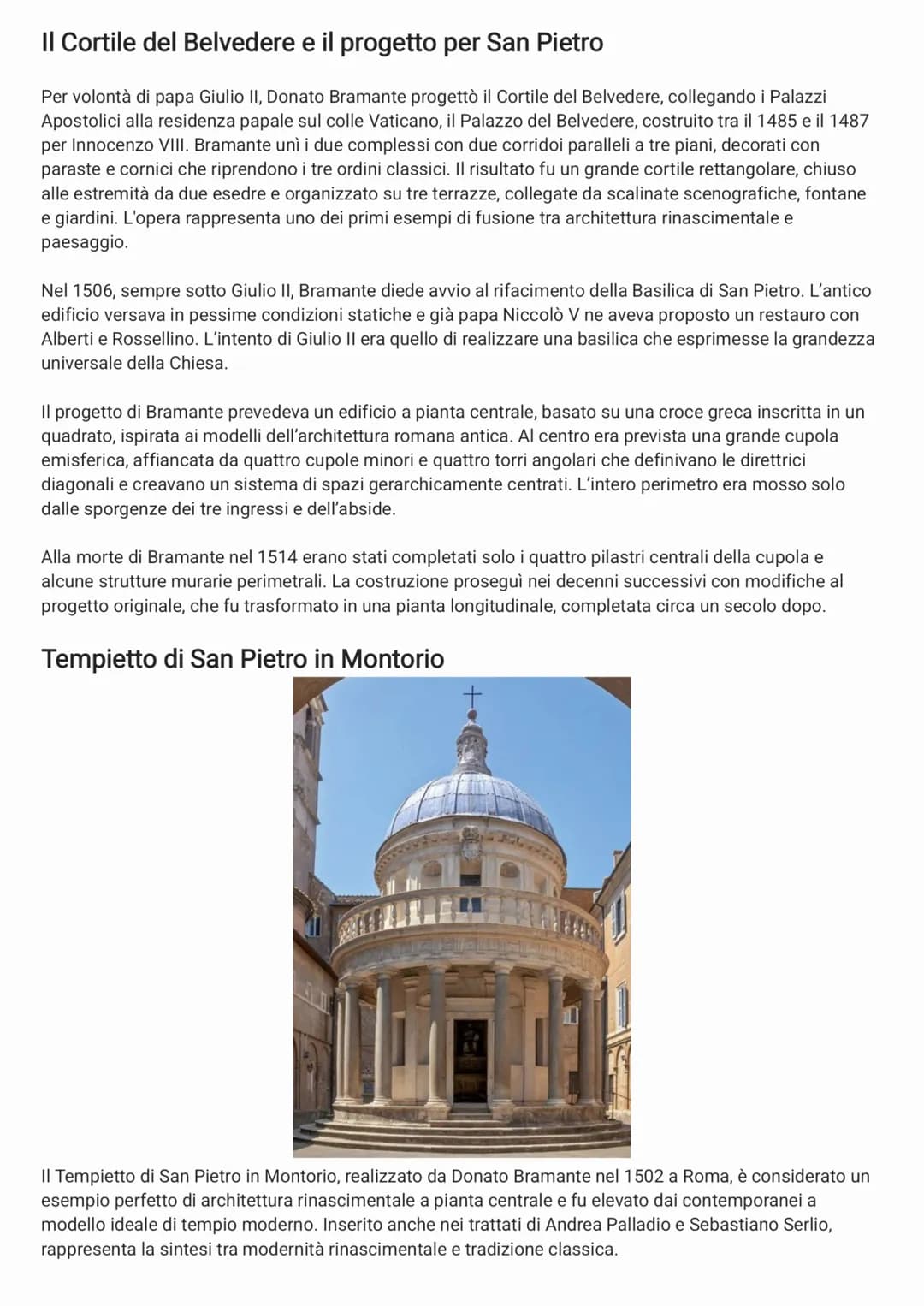 Donato Bramante
Donato Bramante (Monte Asdrualdo presso Fermignano, 1444 - Roma, 1514), il cui vero nome era
Donato di Pascuccio di Antonio,