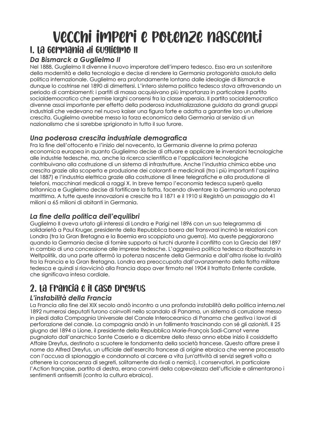 vecchi imperi e potenze nascenti
1. La Germania di Guglielmo II
Da Bismarck a Guglielmo II
Nel 1888, Guglielmo II divenne il nuovo imperator