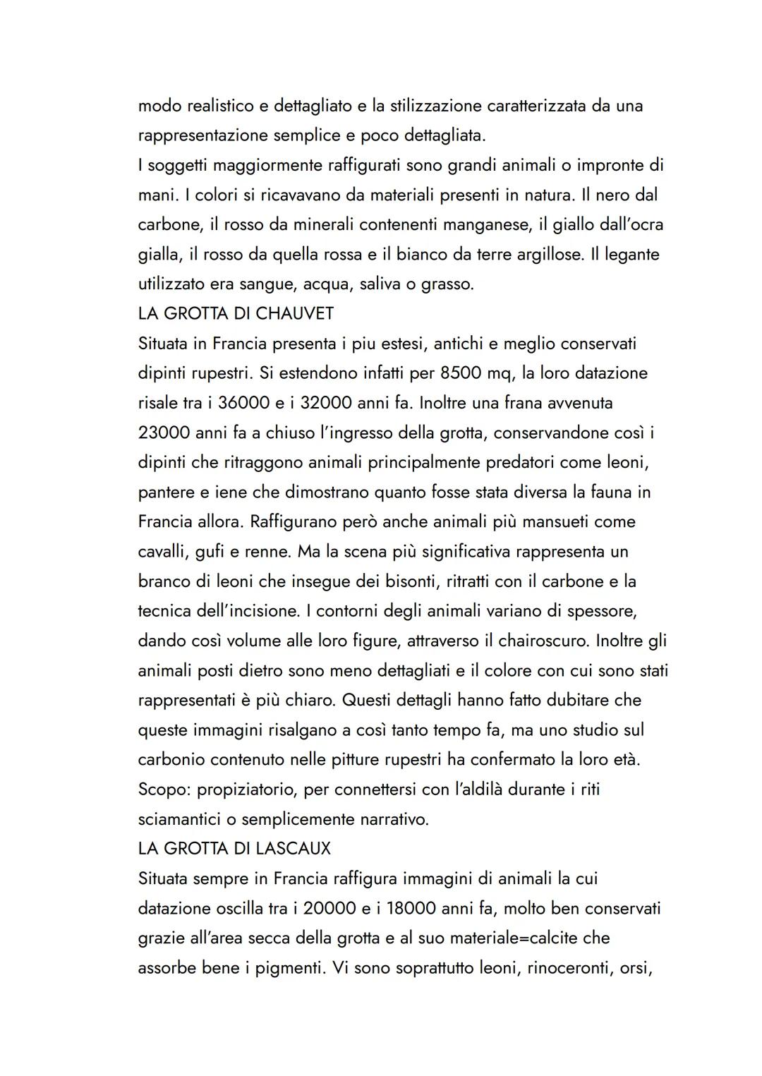 PREISTORIA
Introduzione
L'atto del dipingere è stato la prima abilità che ha distinto definitvamente
l'uomo dagli altri ominidi ed è stata a