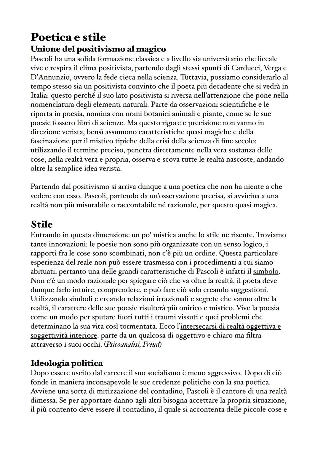 Giovanni Pascoli
Vita
Giovanni Pascoli nasce nel 1855 a San Mauro di Romagna
(oggi chiamato San Mauro Pascoli). I Pascoli erano una
famiglia