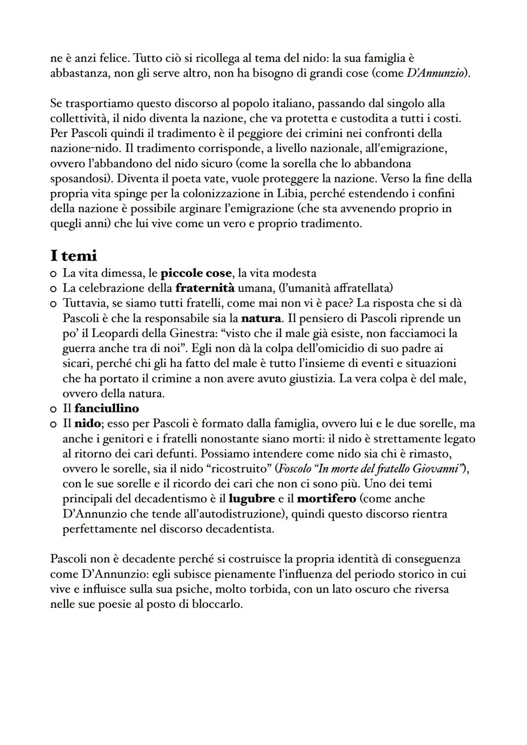 Giovanni Pascoli
Vita
Giovanni Pascoli nasce nel 1855 a San Mauro di Romagna
(oggi chiamato San Mauro Pascoli). I Pascoli erano una
famiglia