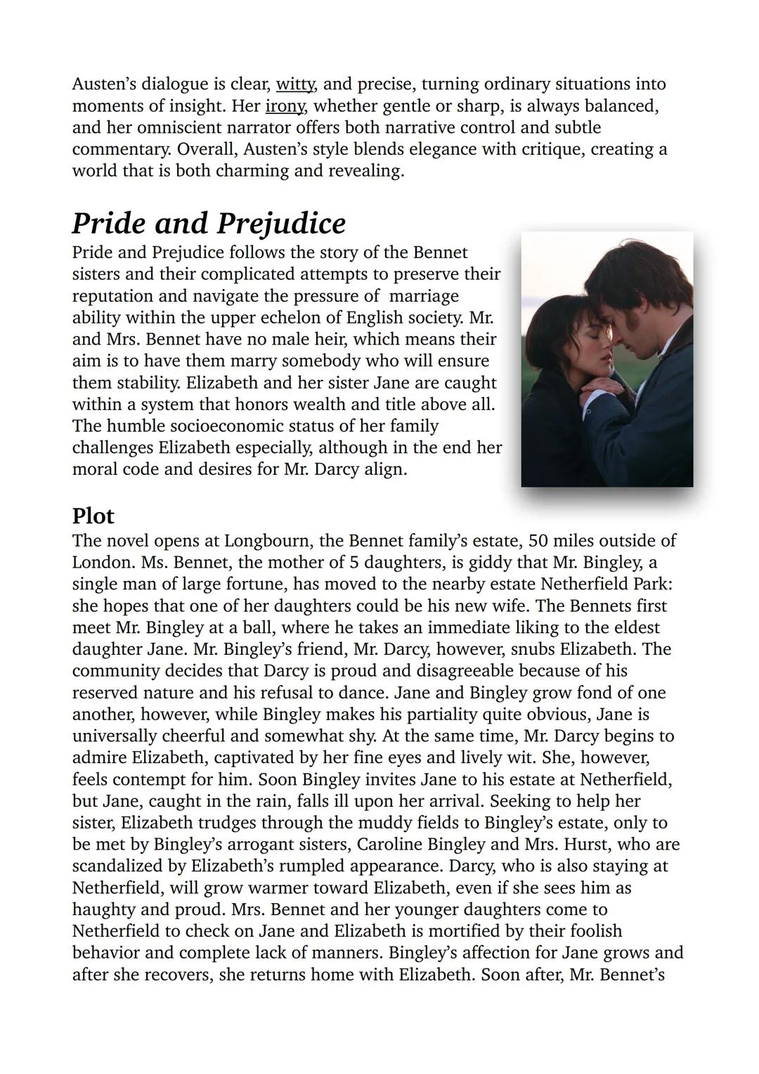 Jane Austen
Life
Jane Austen, Born in 1775 in Steventon, England
was the daughter of George Austen, A clergymen,
who supported his daughters