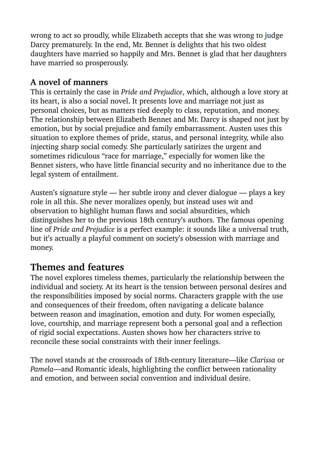 Jane Austen
Life
Jane Austen, Born in 1775 in Steventon, England
was the daughter of George Austen, A clergymen,
who supported his daughters