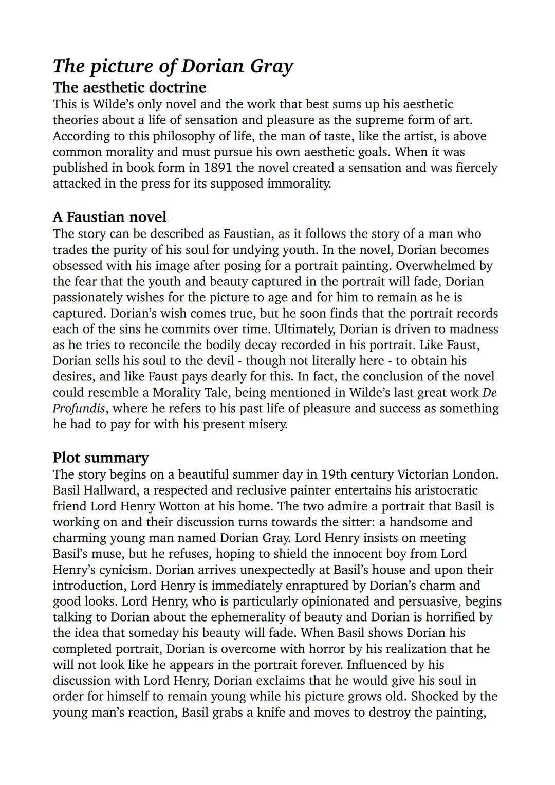 Oscar Wilde
Life
Oscar Wilde (1854-1900) was an Irish writer
who became one of the first modern celebrities,
known as much for his flamboyan