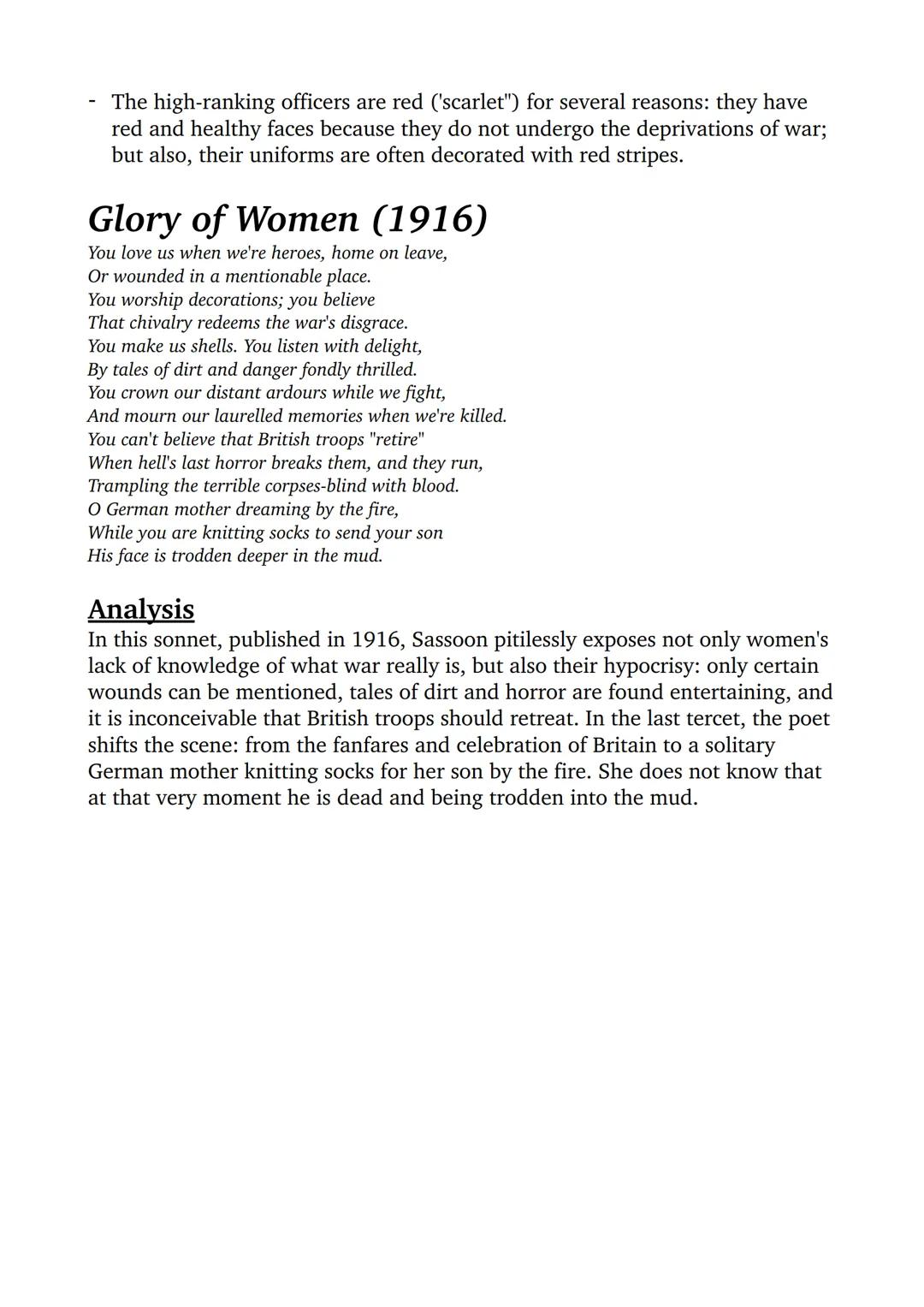 War poets
World war I
World War I, which lasted from 1914 to 1918, was a conflict of unprecedented
scale and brutality. It was the first mod