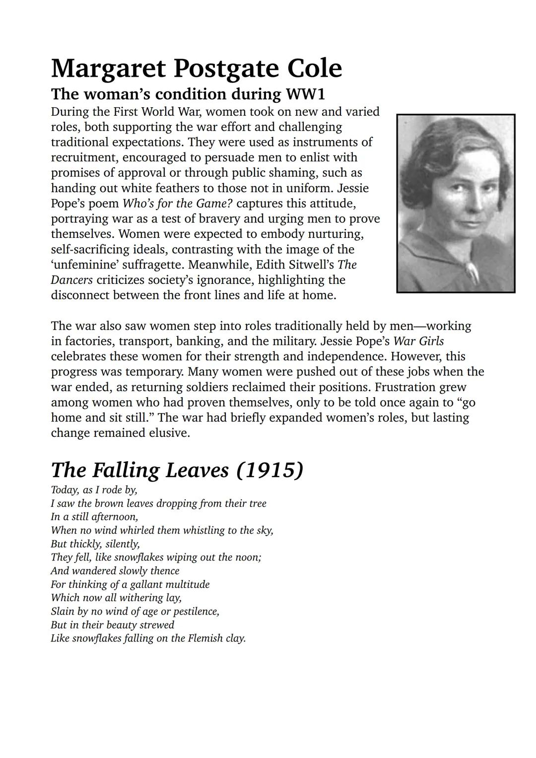 War poets
World war I
World War I, which lasted from 1914 to 1918, was a conflict of unprecedented
scale and brutality. It was the first mod