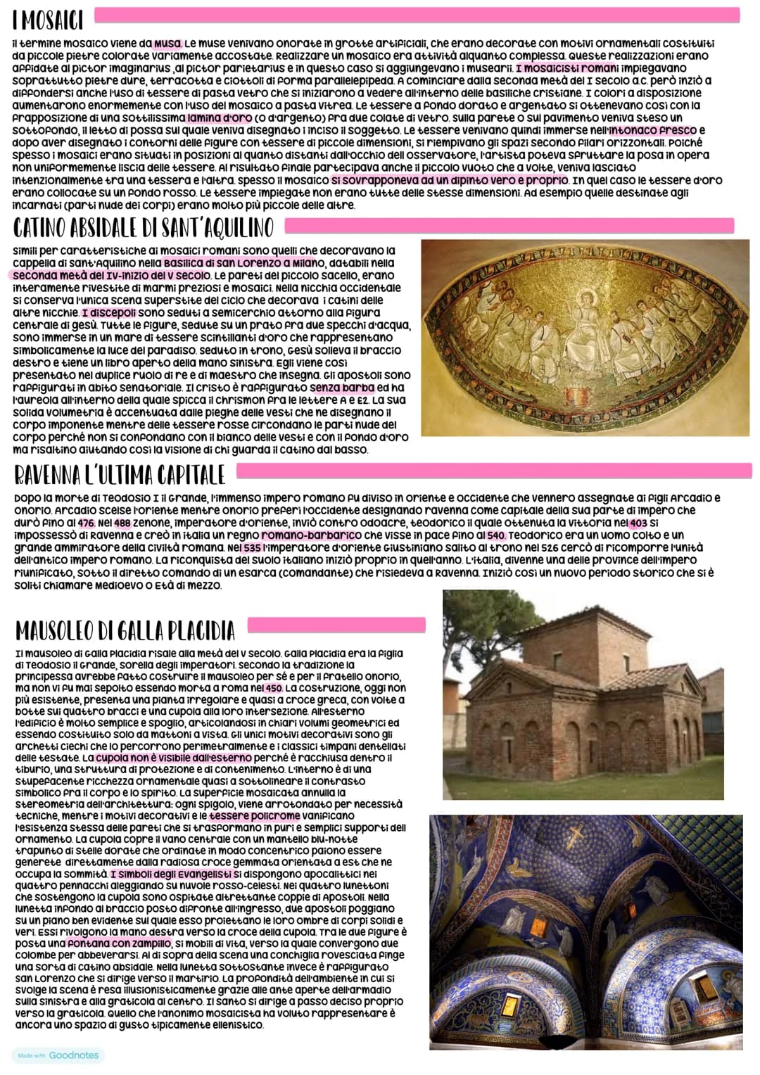 ## I MOSAICI
il termine mosaico viene da musa. Le muse venivano onorate in grotte artificiali, che erano decorate con motivi ornamentali co