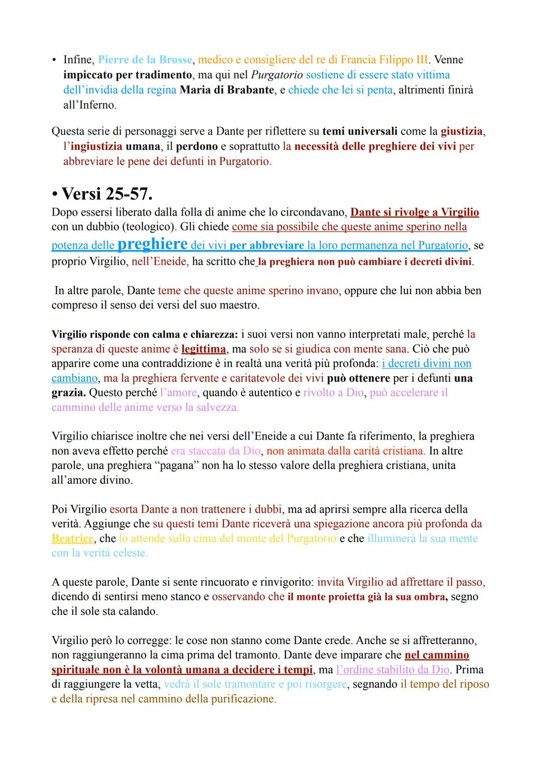 # CANTO 6
## Argomento del Canto
* Ancora fra i morti per forza del secondo balzo dell'Antipurgatorio.
* Incontro con l'anima di Sordello