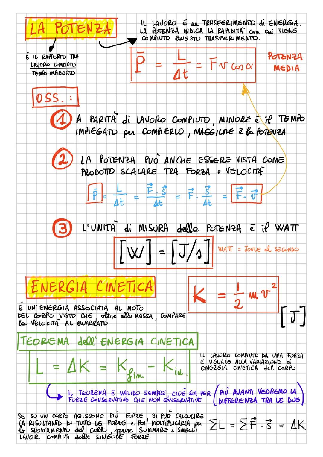 LAVORO ed ENERGIA
LAVORO di me FORZA
↓
E UN MODO PER TRASFERIRE
ENERGIA DA UN CORPO A UN ALTRO
Coss.l
L = FOS
LA FORZA COMPIE LAVORO.
SUL CO
