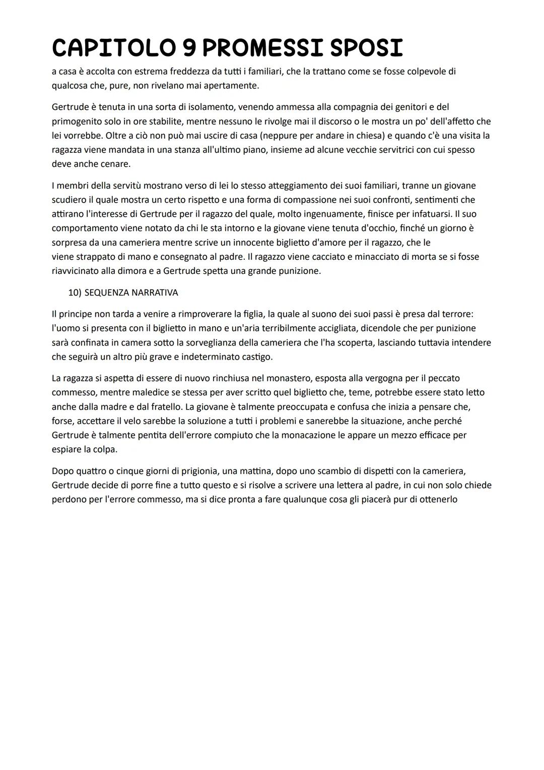 CAPITOLO 9 PROMESSI SPOSI
1) SEQUENZA NARRATIVA
Il barcaiolo fa scendere Renzo, Agnese e Lucia sulla sponda opposta dell'Adda, quindi si all
