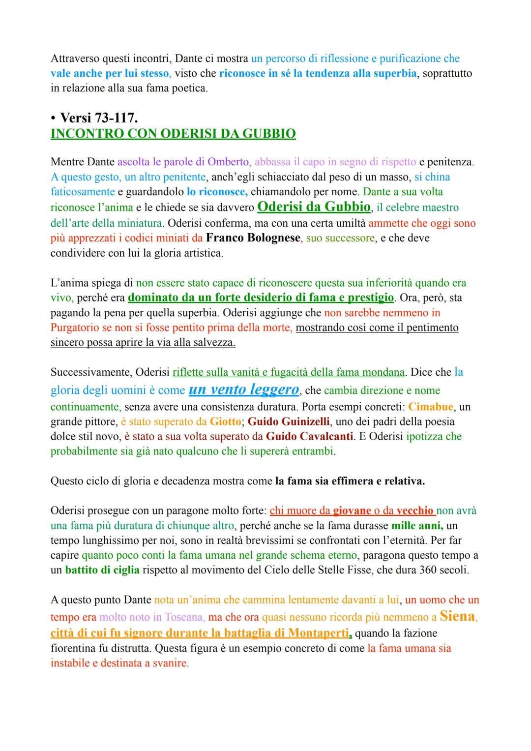 # CANTO II
## Argomento del Canto
* Ancora nella I Cornice.
* I **superbi** recitano il *Pater noster*.
* Virgilio chiede dove sia l'acces