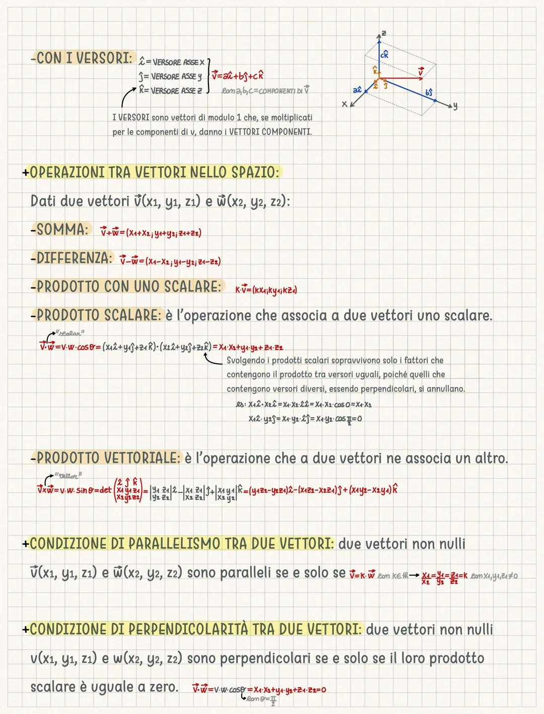 Geometria Analitica nello Spazio
SISTEMA DI RIFERIMENTO CARTESIANO NELLO SPAZIO
Un sistema di riferimento cartesiano nello spazio è un siste