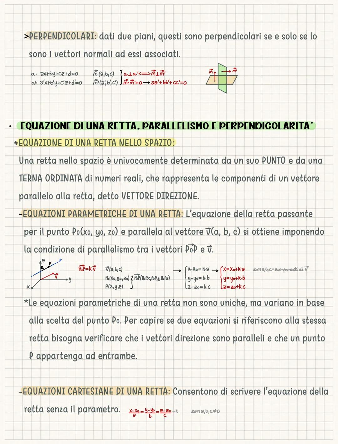 Geometria Analitica nello Spazio
SISTEMA DI RIFERIMENTO CARTESIANO NELLO SPAZIO
Un sistema di riferimento cartesiano nello spazio è un siste