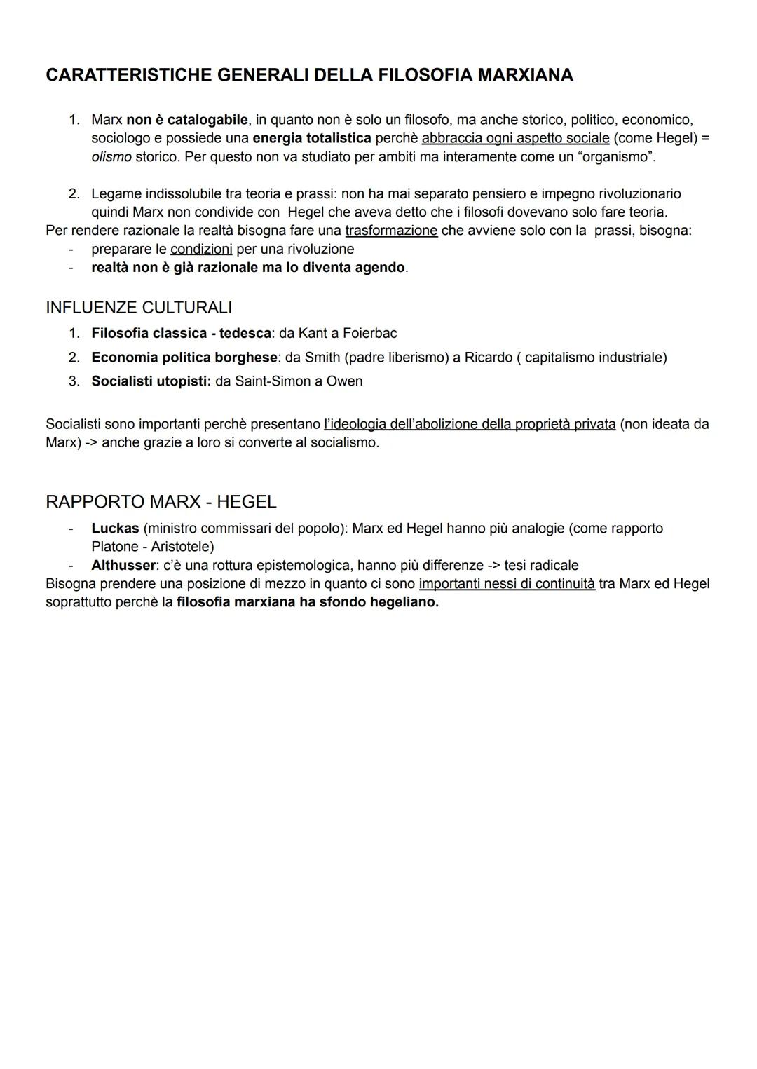 MARX
Proviene da una famiglia borghese, il padre era ebreo e infatti per esercitare la professione da avvocato
dovette convertirsi al lutera
