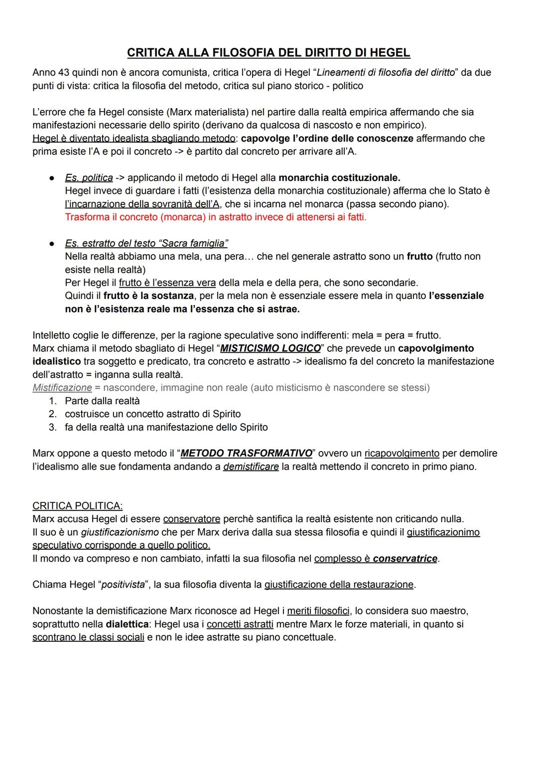 MARX
Proviene da una famiglia borghese, il padre era ebreo e infatti per esercitare la professione da avvocato
dovette convertirsi al lutera