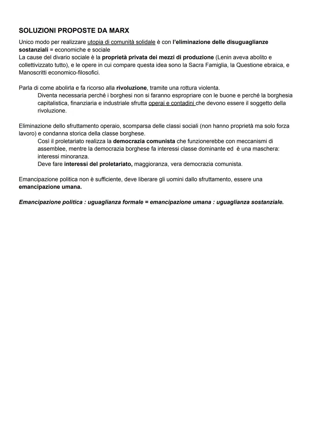 MARX
Proviene da una famiglia borghese, il padre era ebreo e infatti per esercitare la professione da avvocato
dovette convertirsi al lutera