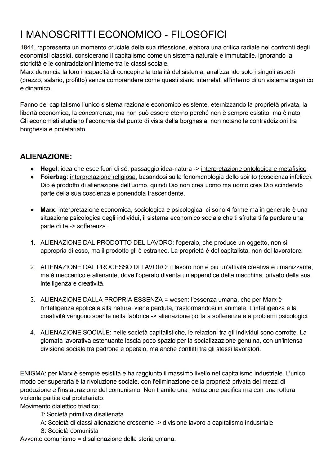 MARX
Proviene da una famiglia borghese, il padre era ebreo e infatti per esercitare la professione da avvocato
dovette convertirsi al lutera