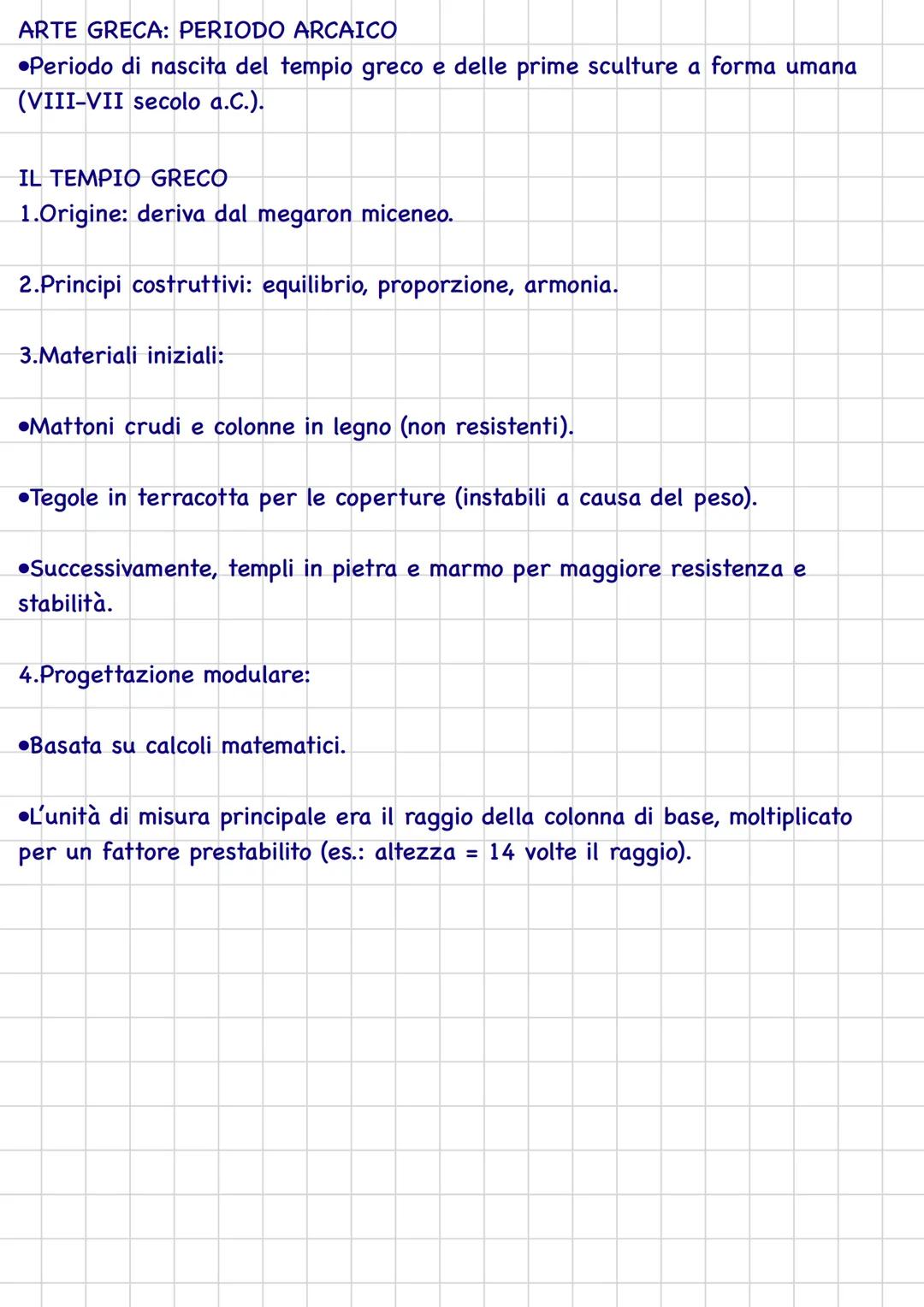 # L'ARTE GRECA
La storia dell'arte greca si divide in quattro periodi principali:
1. Periodo di formazione o geometrico (XII-VIII secolo a