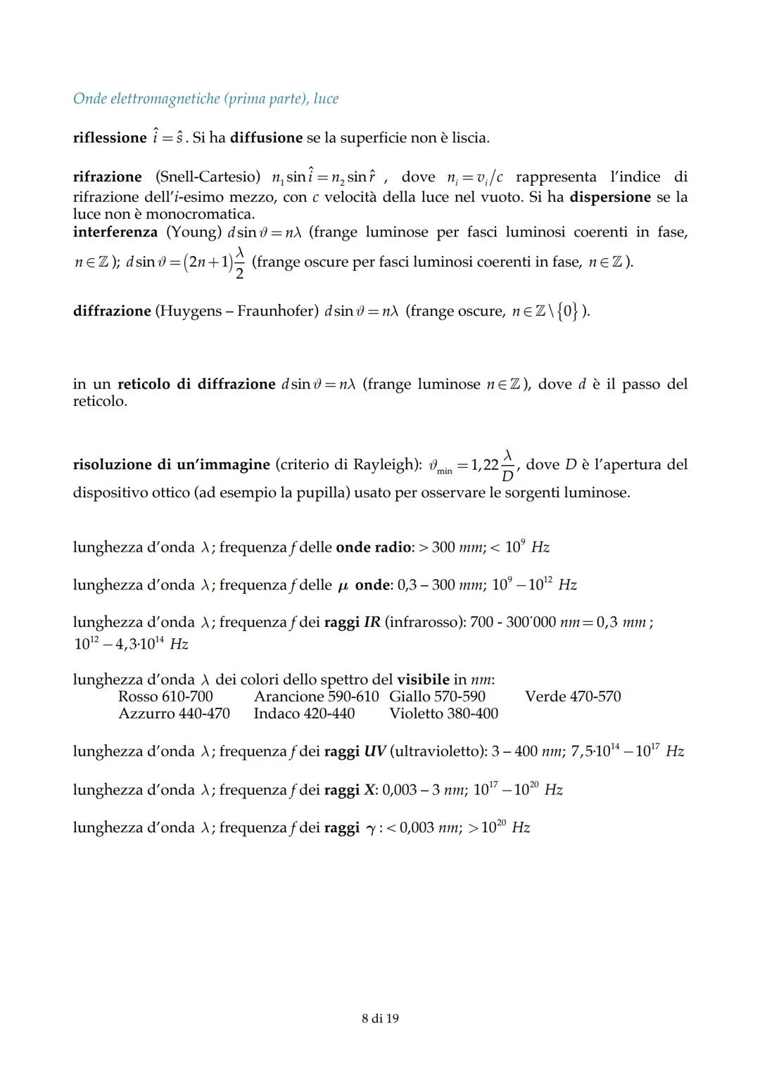 MECCANICA DEI SOLIDI
Formulario di Fisica
Cinematica (spostamento, velocità, accelerazione)
Δx x,-x
velocità media = =
Δt t,-t
Δv v,-v
acce