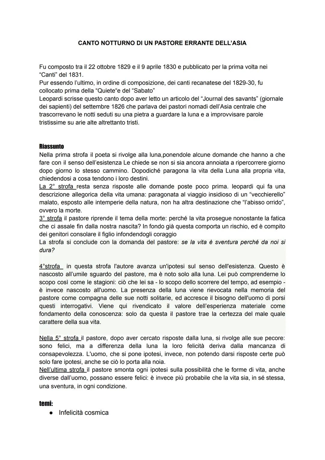 L'INFINITO
Fu il primo idillio (poesia breve) di Leopardi, composto a Recanati nel 1819.
Fu pubblicato per la prima volta nel periodico bolo