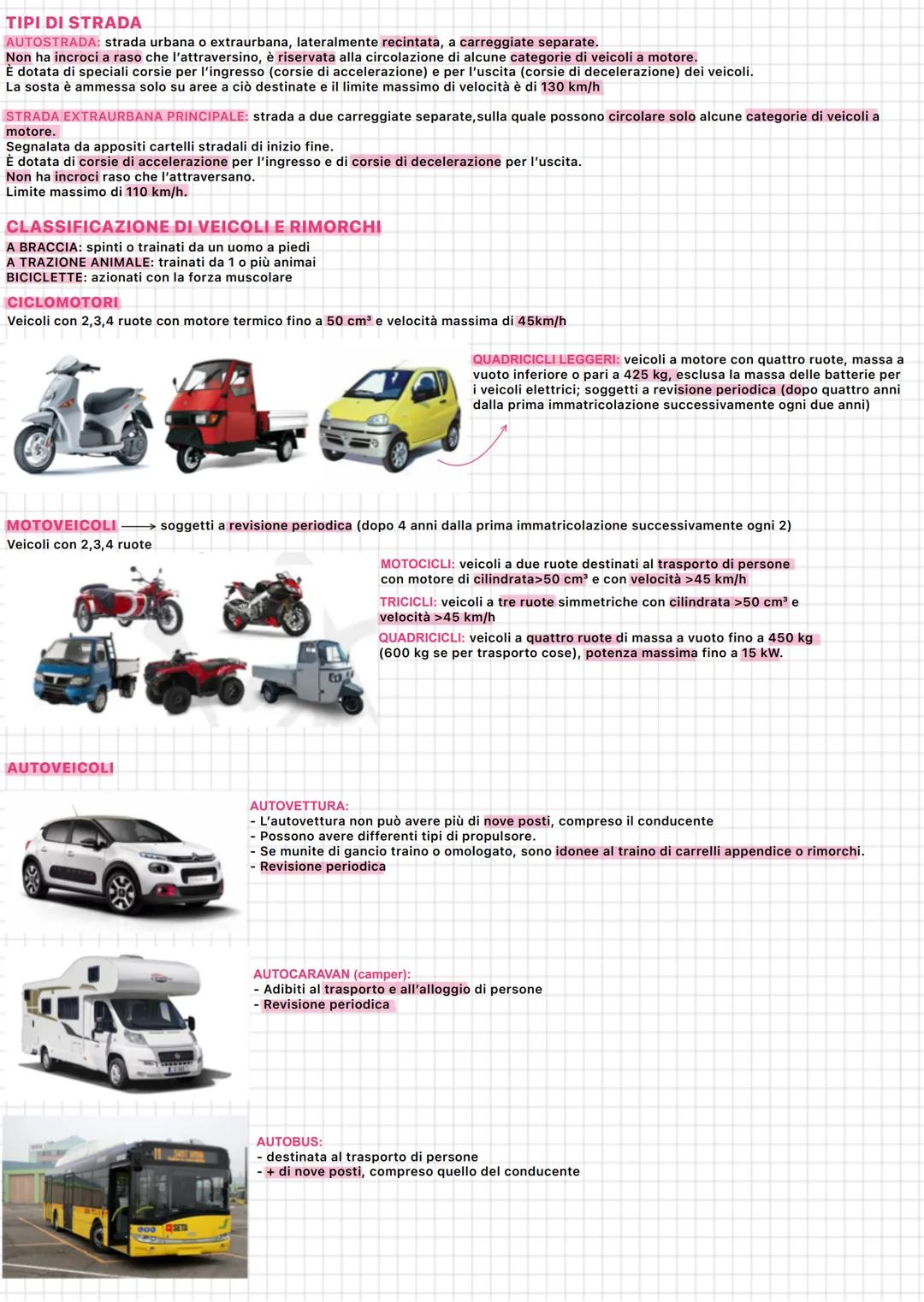 DEFINIZIONI GENERALI
STRADA: area ad uso pubblico, aperta alla circolazione di veicoli, pedoni e animali.
CARREGGIATA: parte della strada, d